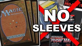 MTG - How to Shuffle Unsleeved Cards Without Bending!