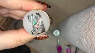 Nail Decal tutorial: How I painted my cat decal