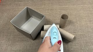 What I did by Ironing Toilet Paper Rolls | Amazing Recycling Idea!