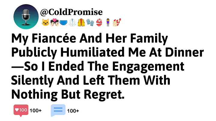 My Fiancée And Her Family Publicly Humiliated Me At Dinner—So I Ended The Engagement Silently...