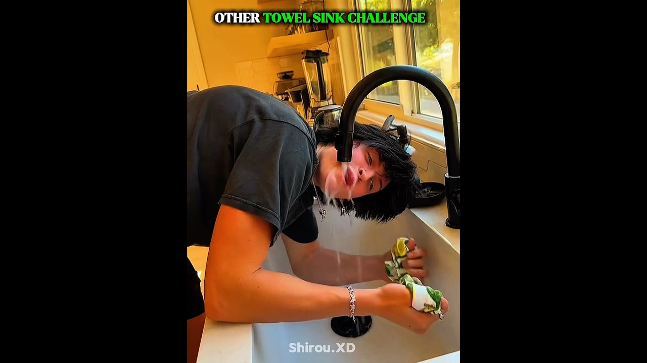The last towel sink challenge was insane! ☠️