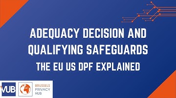 Adequacy decision and qualifying safeguards - The EU US DPF explained