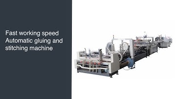 automatic gluing and nailing machine corrugated box