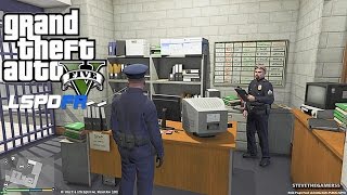 Playing GTA 5 As A POLICE OFFICER First Day| GTA 5 Lspdfr Mod| #gta5reallifemod #lspdfr