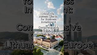 Residency By Investment EU #euresidency #residencybyinvestment #lithuaniaresidency