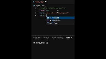 regular expression module part-1 #python #coding #shorts