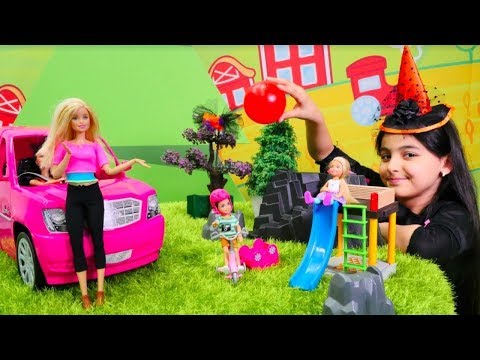 Cadı Emily ve Barbie ile eğlenceli video! Çocuk videosu