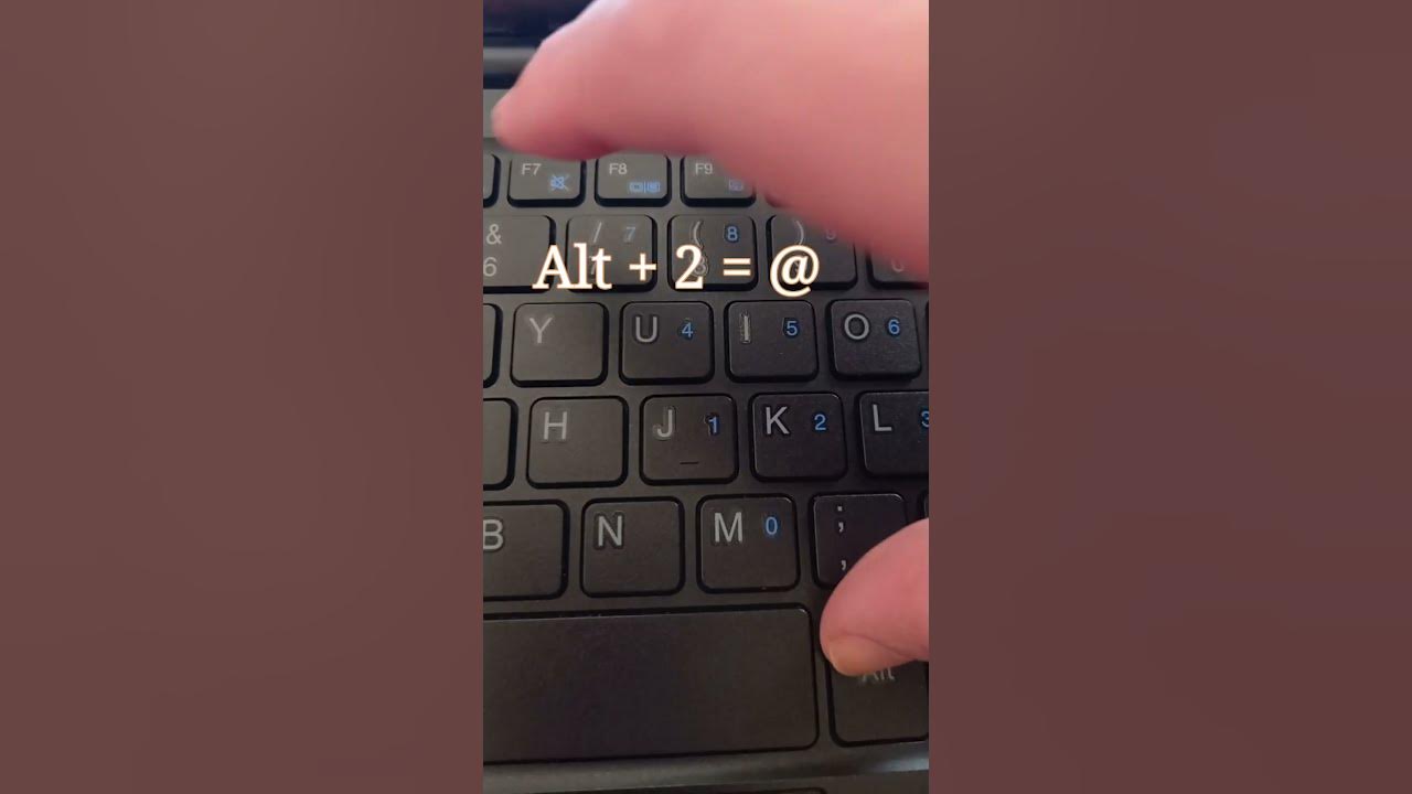 Comment taper arobase sur clavier clavier windows microsoft word
