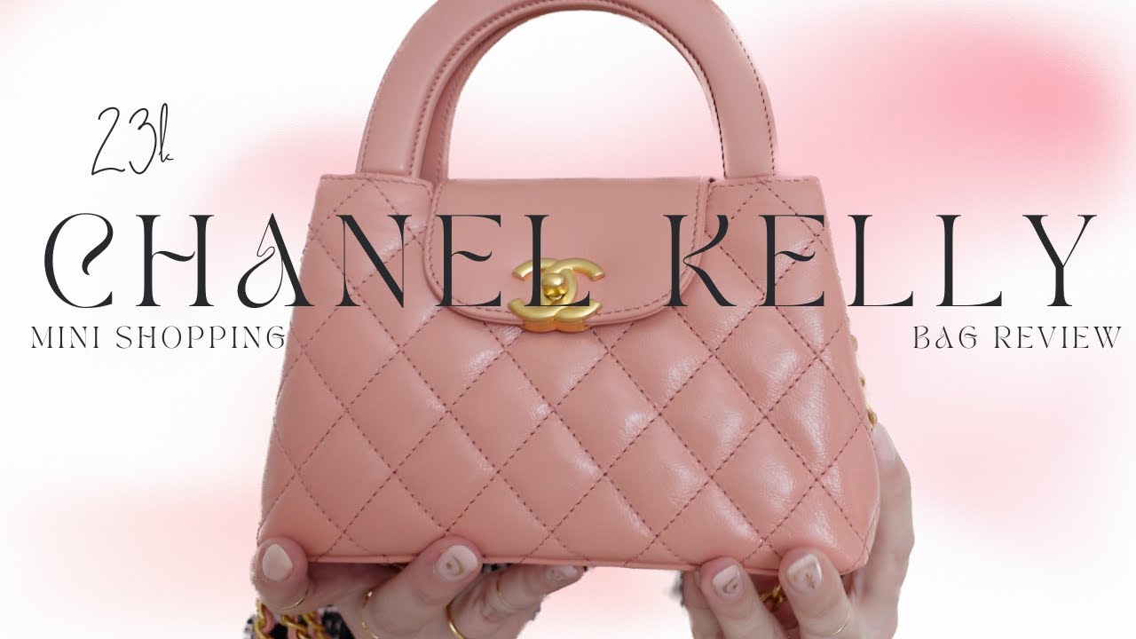 pink and black chanel handbag new