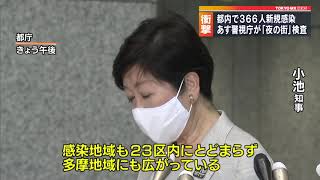 衝撃…都内で新たに366人感染　警視庁と「夜の街」検査も