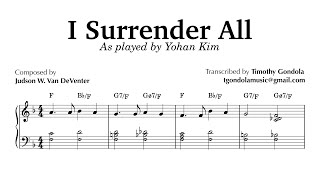 Yohan Kim plays I Surrender All by Timothy Gondola 4,829 views 13 days ago 3 minutes, 12 seconds