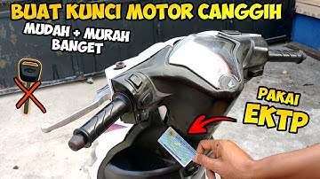 Cara buat Kunci motor pakai kartu RFID E-KTP