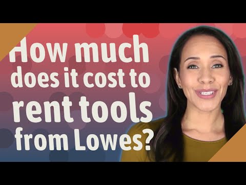 Vídeo: Você pode alugar uma boneca da Lowes?