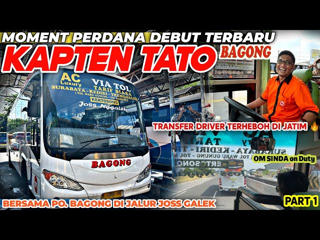 BIKIN HEBOH MANIA BUS JAWATIMURAN‼️DEBUT PERDANA KAPTEN TATO ARTIS EX SUMBERGROUP DI BAGONG (PART1) class=