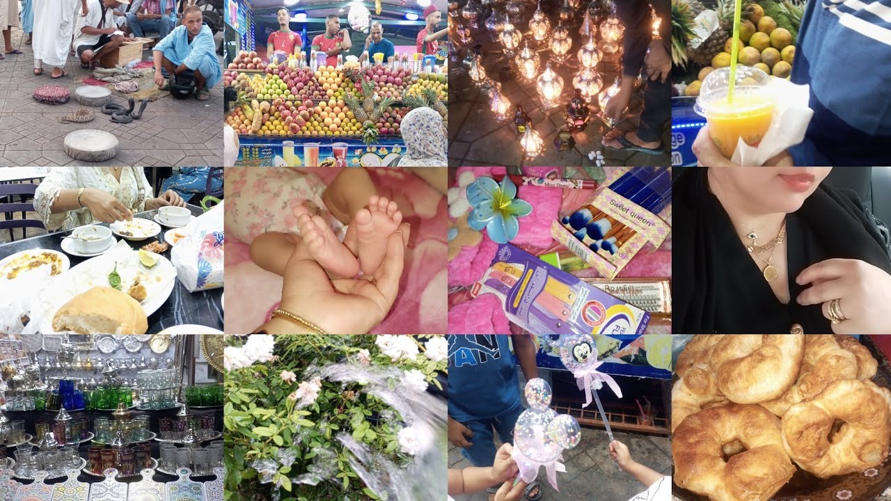 فيديو جديد❤️ جولة فجامع الفنا مشتريات🛍️ مشينا عند بنت خالتي باركنا ليها👩‍🍼