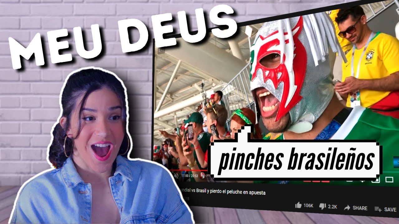 Una BRASILEÑA REACCIONA a ESCORPIÓN DORADINHO en Brasil x México | MUNDIAL 2018 🇲🇽