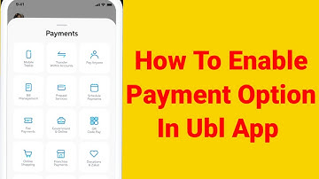 How to enable payment option in ubl app | Ubl app not working