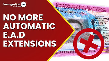 LAATSTE NIEUWS: Geen automatische verlengingen van EAD meer vanaf 30 oktober 2025