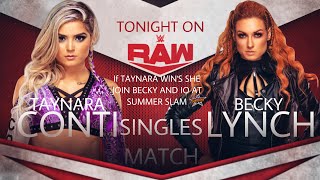 WWE2K20-RAW-TAYNARA CONTI VS BECKY LYNCH