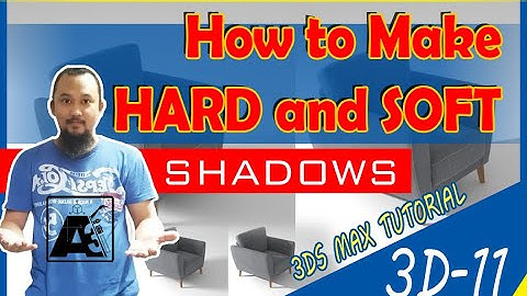How to create soft and hard shadow in 3ds max