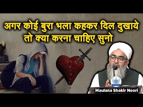 Agar Koi Bura Bhala Kehkar Dil Dukhaye To Kya Karna Chahiye Maulana Shakir Noori