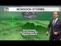 Monsoon storms return to parts New Mexico Tuesday afternoon