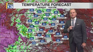 Monsoon storms return to parts New Mexico Tuesday afternoon