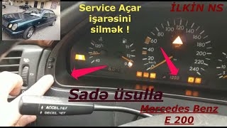 Açar Service Işarəsini Sadə Üsulla Ləğv Etmək