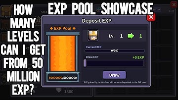 HOW MANY LEVELS CAN A FULL EXP POOL GIVE TO A LEVEL 1 CHARACTER? | MY HEROES: DUNGEON RAID