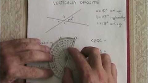 Vertically Opposite Angles