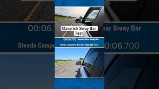 Before and After Installing the Sway Bar