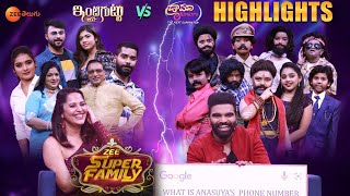 ZEE SUPER FAMILY Inti Guttu Vs Drama Juniors Episode Highlights | Sun, 12PM | ZEE Telugu