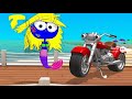 Papa the talking motorcycle meets a mermaid #animation 