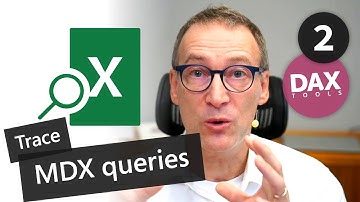DAX Tools - Analyze in Excel for Power BI 2 - Trace MDX queries