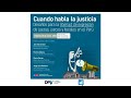🔴 En vivo | Desafíos para la libertad de expresión de jueces, juezas y fiscales en el Perú