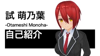 「【自己紹介】試 萌乃葉(おためし ものは)です！【新人Vtuber】」のサムネイル