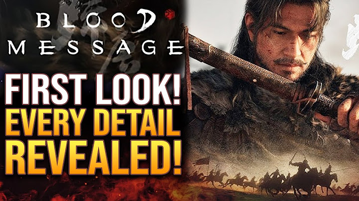 A First Look At BLOOD MESSAGE, An Incredibile New Single Player Action Game
