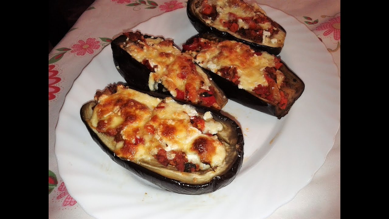 BERENJENAS RELLENAS DE CARNE MOLIDA - YouTube