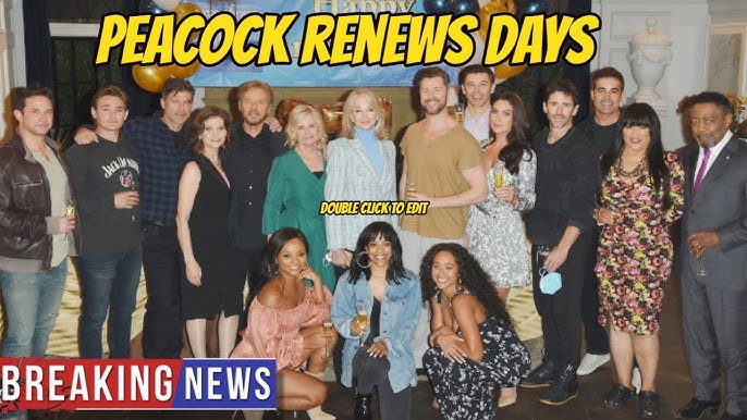BREAKING NEWS - Peacock renews Days of our lives for season 61Days of our lives spoilers - YouTube