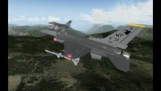 X-Plane 9.61 featuring JCS F-16C