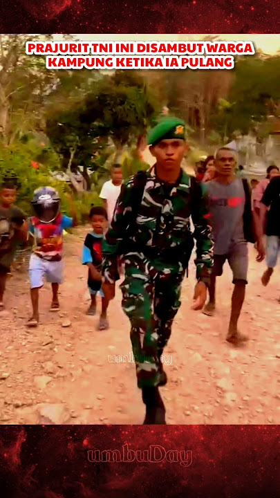 Lulus jadi TNI, prajurit TNI ini langsung  disambut warga sekampung #tni #tniindonesia #bravo