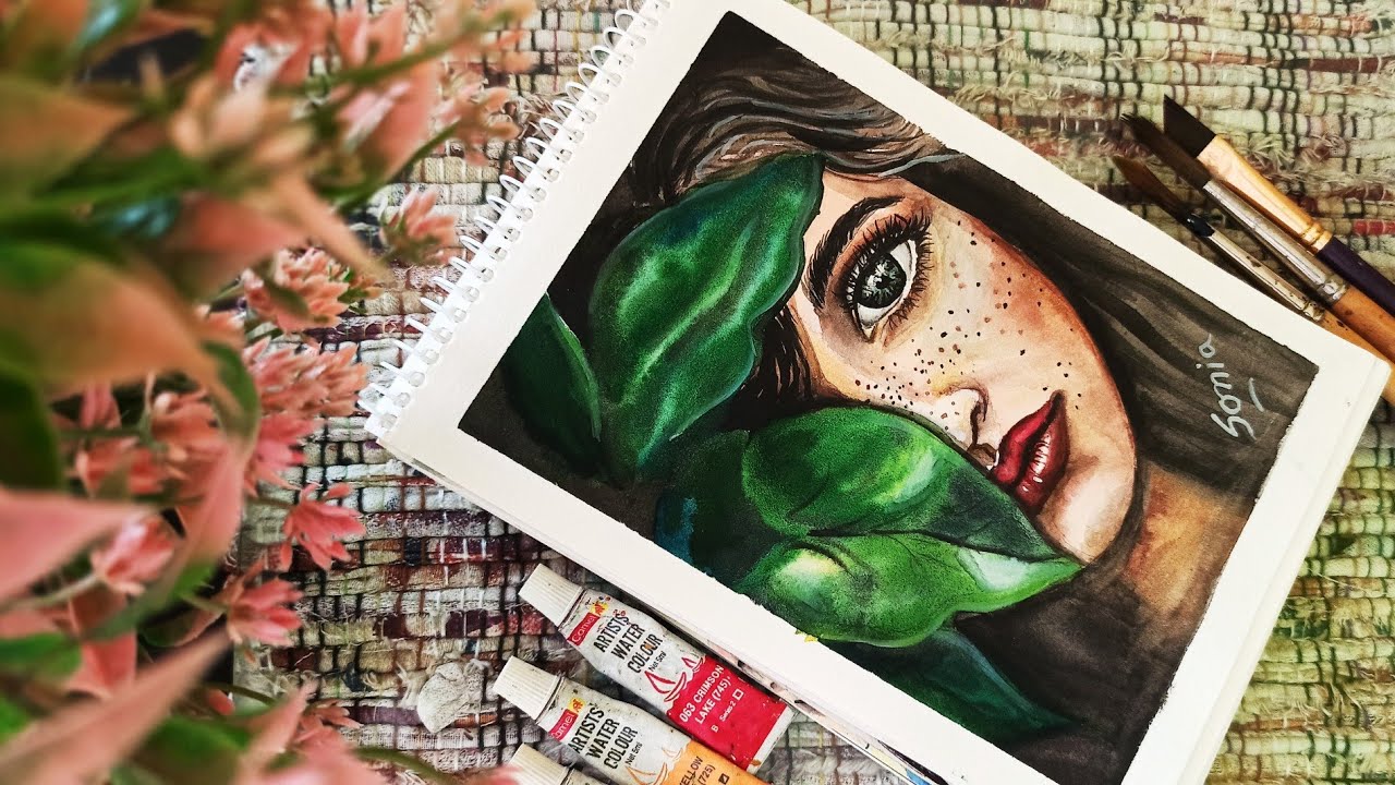 Watercolor Portrait Painting For Beginners dramatic Watercolor Portrait Painting For Beginners dramatic