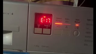 How to Fix E17 Error Code on Bosch Washing Machine