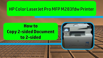 HP Color LaserJet Pro MFP M283 Printer : Copy 2 sided document to 2 sided