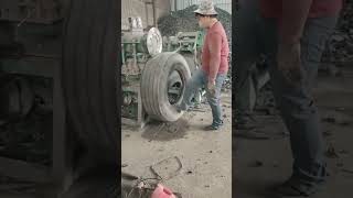 Cutting Tires #Machine @Bs-Goland