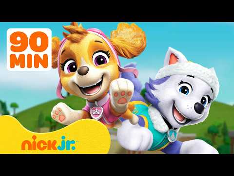 PAW Patrol | Mädchen‑Power‑Rettungen! Mit Skye & Everest – 90 Minuten | Nick Jr. Deutschland
