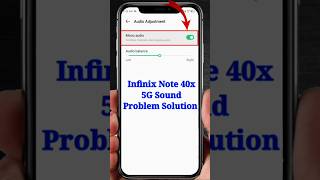 Infinix Note 40x 5G Sound Problem | Infinix Note 40x 5G Volume Problem | #shorts