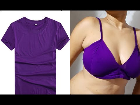 Easy Sewing Trick, Make Any Size Cotton Bra At Home, प्लेट से किसी भी  साइज की ब्रा बनाएं