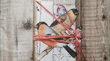 Tri-fold folio - Finishing the unfinished pile Part 1 - Junk Journal