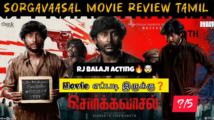 Sorgavasal Movie Review | RJ Balaji | Selvaraghavan | Crime Movie | Tamil Review